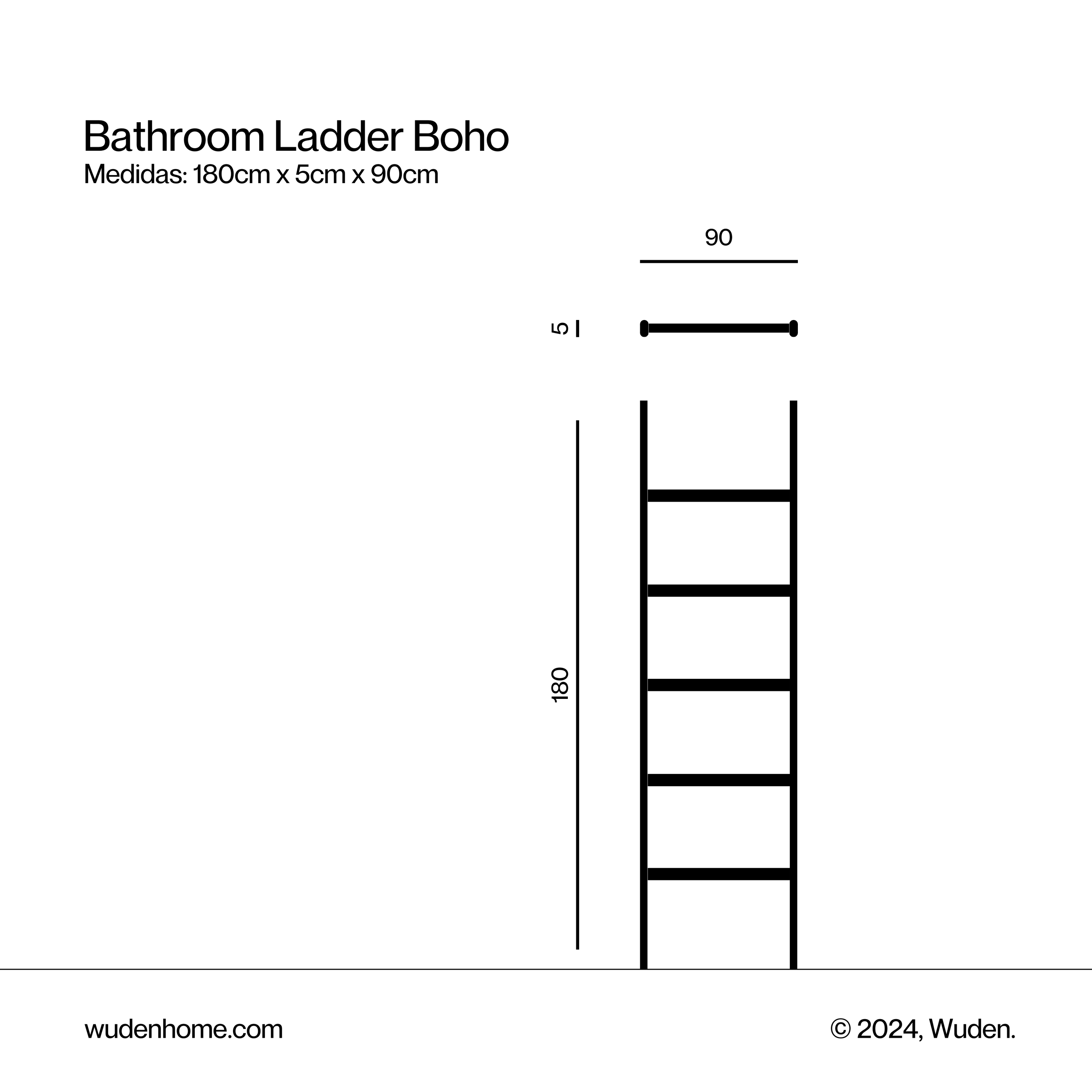 Bathroom Ladder Boho