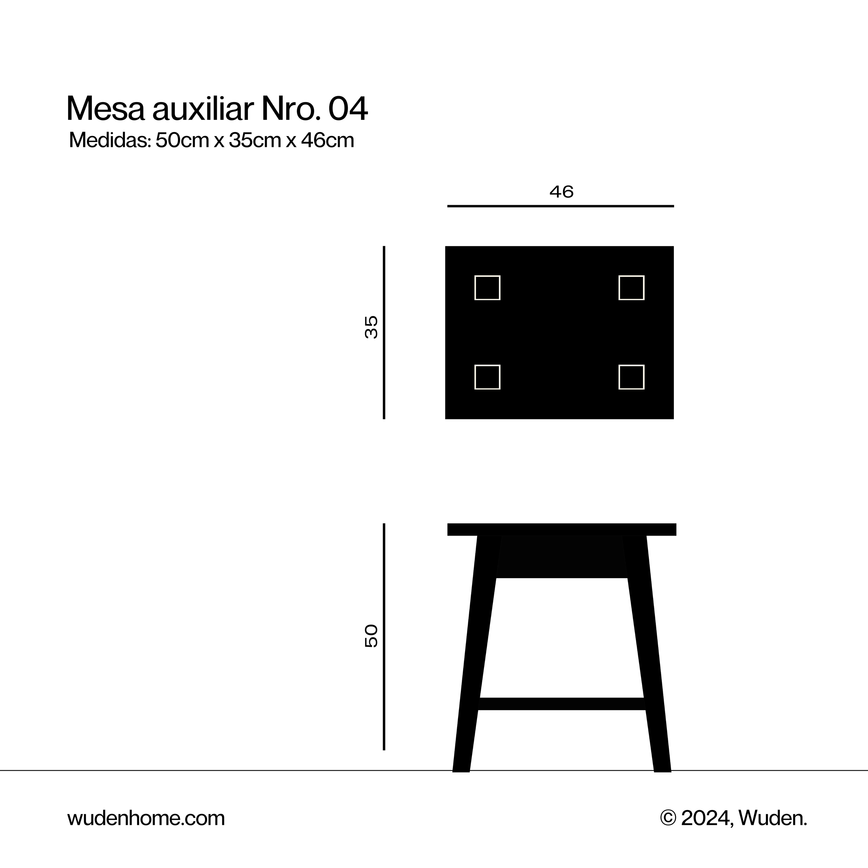 Mesa auxiliar Nro. 04